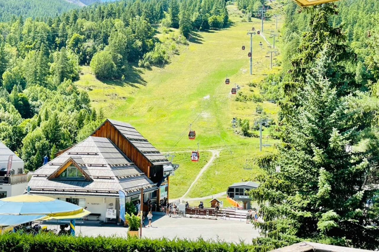 Serre-Chevalierstudio Terrace Next To Ski Slopes Saint-Chaffrey Kültér fotó